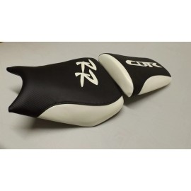 custom seat coers HONDA 04/05/06/07 CBR1000 RR FRONT & REAR CUSTOM SEAT COVERS BLACK/WHITE