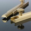 SUPERTOOL Surface Latch, 1PC Brass Door Bolt Unrust Simple Barrel