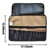 Tool Roll Bag Organizer with 10 Pockets, Heavy Duty 600D