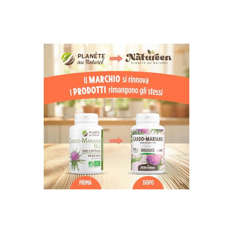 Cardo Mariano Bio - 300mg - 200 capsule vegetali -