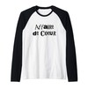 The Words Affaire De Couer in Punk Style Letters Raglan