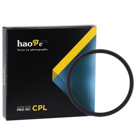 Haoge 49mm Circular Polarizing Filter, HD CPL Lens Filter, Narrow Frame with Multilayer Coatings for 49mm Camera Lens