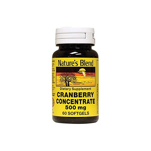Nature's Blend Cranberry Concentrate 500 mg 60 Sgels