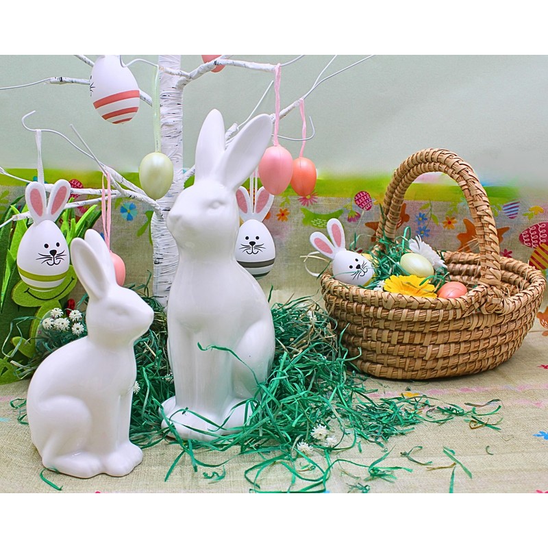 Elegant modern decorative bunny, Easter bunny, ceramic bunny, Easter decoration