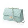 RUDAN Women's Shoulder Bag, Cross-body Quilted Chain Bag, Large, green