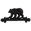 Treasure Gurus Black Metal Wall Mount Bear Toilet Paper TP