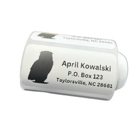 Custom Stickers, Owl Return Address Labels, Address Stickers, Several Designs, 2x1 inch labels, Several Font Choices
