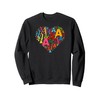 Colorful Monogram Hearts Shape Lover - Initial Letter "A" Sweatshirt