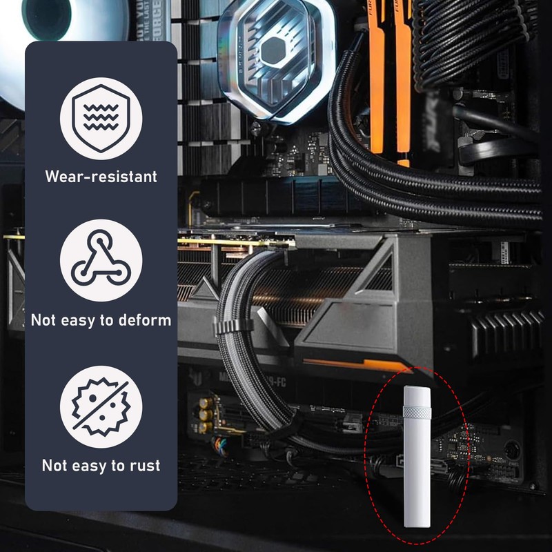 GPU Support Bracket, Adjustable 74-120mm Graphics Card Support, GPU Brace