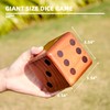 SpeedArmis Giant Wooden Yard Dice Set - Large Lawn yatzee