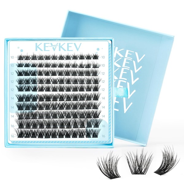 KevKev Lash Clusters 3D Fluffy Cluster Lashes 120 Pcs DIY