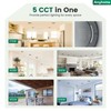 Anyhome 4 Inch Square LED Retrofit Recessed Lights, 5CCT Dimmable,