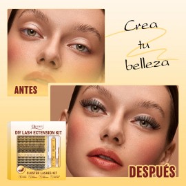 Pestañas Postizas Kit Completo 320 Quewel 30d+40d 9-16mm