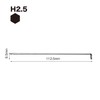 VESSEL 8200BP-L Hex Bar Ball Point L-Type Wrench Short Shaft