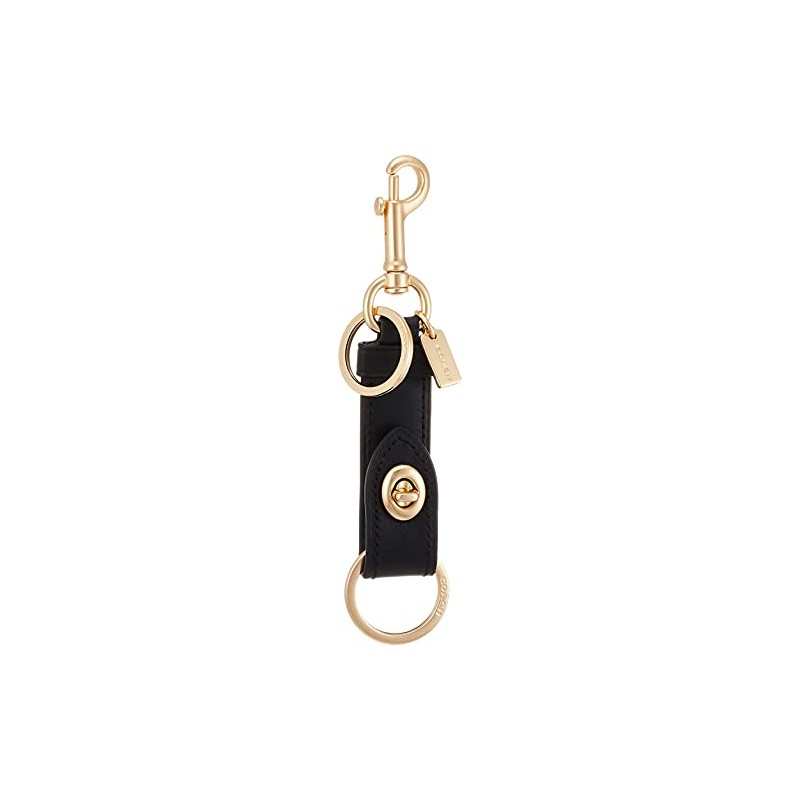 Coach F39865 Women's Keychain Gd/Black, Gd/Black, Free size