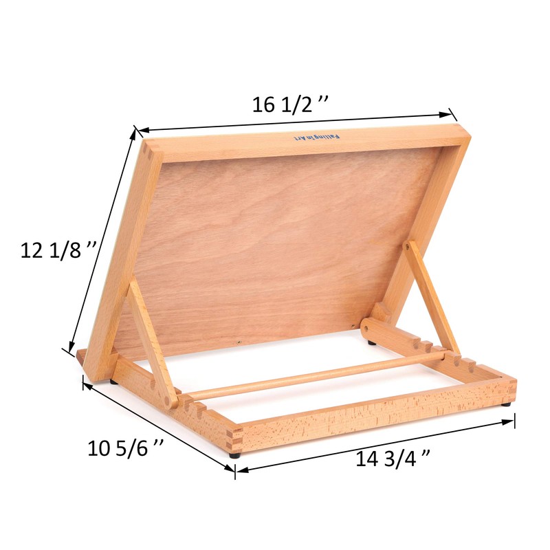 Falling in Art 5-Position Wood Drafting Table Easel Drawing and