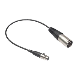 GeneX Mini XLR 3 Pin Female to XLR 3 Pin Male Compact Lightweight 0.3m Zinc Alloy Casing Full Copper Casing Audio Cable