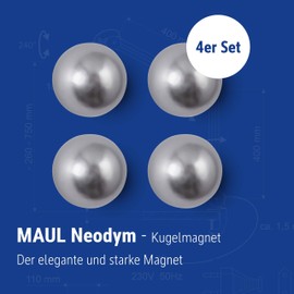 Maul 6167696 Nickel Neodymium Magnetic Ball Diameter: 15 mm