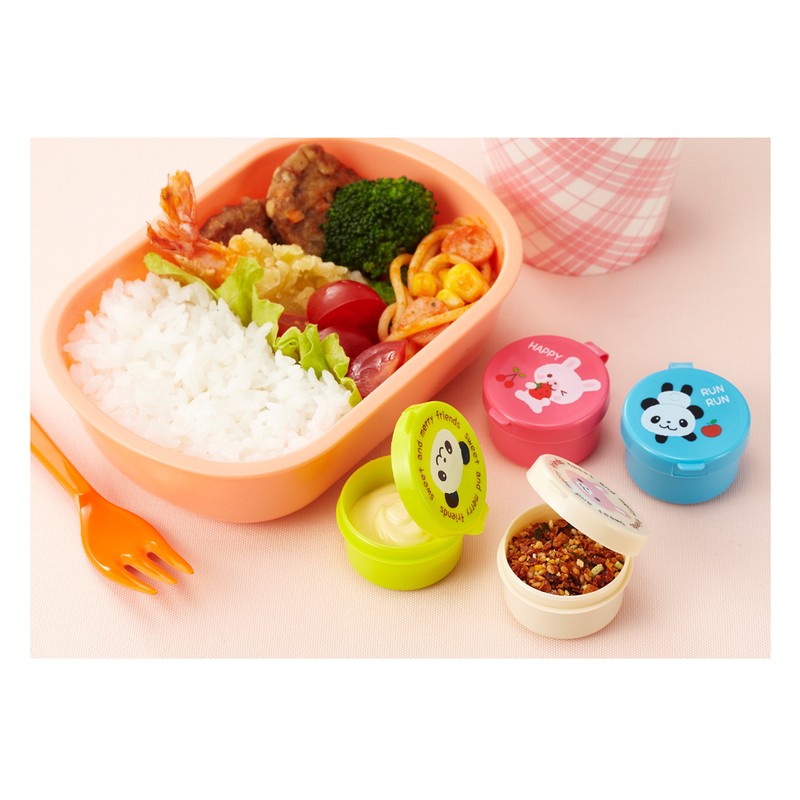CuteZCute Mini Condiment Mayo Container for Bento Lunch Box, Blue/Pink/Green/Cream