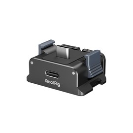 SMALLRIG Charging Adapter Base for DJI Osmo Pocket 3, Aluminum Desktop Type-C Charging Dock with 1/4" Screw Hole & Foldable Two Claw Mount for Tripods/Selfie Sticks, Stabilizer Base Bracket for Arca