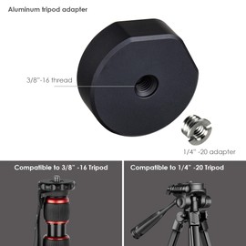 POWRIG Starlink Mini Mount for RV Ladder, RV Roof Rack Mount, Tripod Stand with 1/4" -20 Aluminum Adapter and Adjustable Angle Pole Clamp