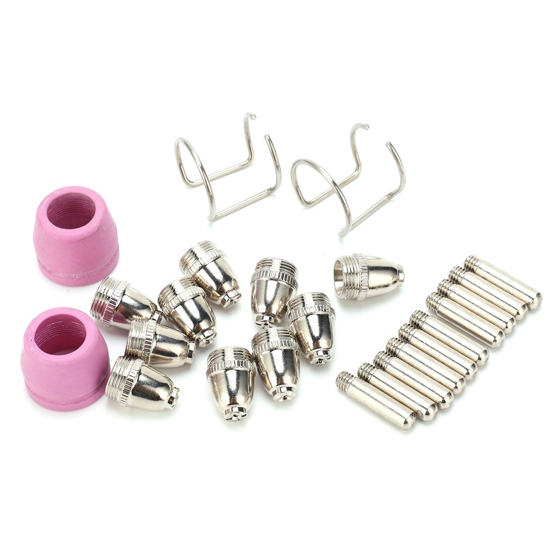 Plasma Cutting Torch Consumables Kit Electrode Contact Tip Ceramics Nozzle