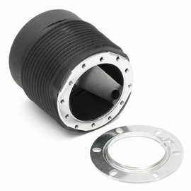 Black Aluminum Steering Wheel Short Hub Adapter Quick Release Hub Adapter Boss Kit For 1996-2003 VW T4 Transporter