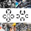 HSEAMALL Circlips Set E-Clips,Retaining Ring Snap Rings C-Clips Carbon Steel