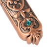 Vintage Needle Case Set Rhinestone Carved Pattern Fashionable Sewing Needles
