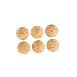 Generic 3.5cm Mini Soccer Balls 10 Pack Cork Wood Foosball Balls for Standard Table Games