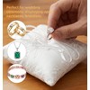 Ring Pillow, Ring Pillow for Rings Bearer Ceremony with Bowknot