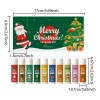 Serie De Lápices Labiales Navideños Para Agrietar Frutas, He As