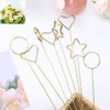 30 pcs Metal Place Card Holders, Round Heart Table Number