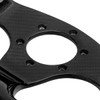 HIWOWSPORT Carbon Fiber Racing Steering Wheel Flat Bottom 320mm Diameter