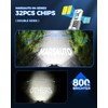 Marsauto 9007/HB5 Fog Light Bulbs, 34,000LM Ultra-Bright for Wider Vision,