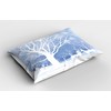 Ambesonne Winter Pillow Sham Set of 2, Abstract Winter Imagery