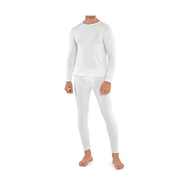WEERTI Thermal Underwear for Men, Long Johns Base Layer Fleece
