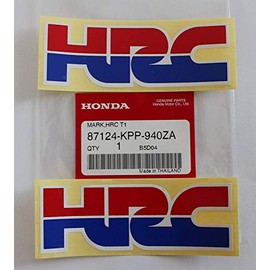 2 x Authentique Honda HRC (Honda Course Corporation) AUTOCOLLANTS / DÉCALQUES - CBR NSR 250 400 600 900 1000 Fireblade