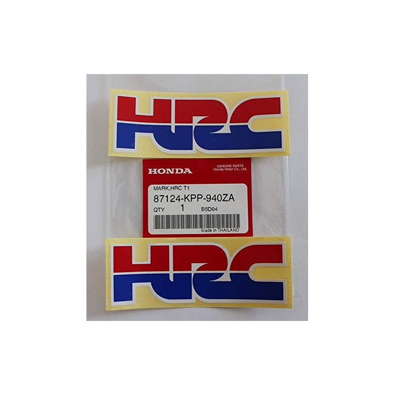 2 x Authentique Honda HRC (Honda Course Corporation) AUTOCOLLANTS /