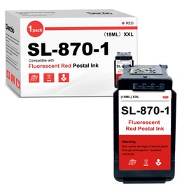 SL-870-1 Red Ink Cartridge Compatible for SL870-1 XXL Fluorescent Red Ink