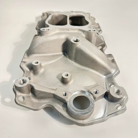 intake manifold Dual Plane for SBC Small Block Chevy 350 400 1956-1996 (Natural)
