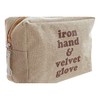 DKD Toiletry Bag Home Decor Canvas Blue Pink Brown Polyester