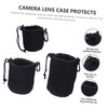 LALAFINA 3pcs Neoprene Camera Lens Bags Small Medium Large Drawstring