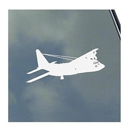 KLO Graphics, C130 Hercules Pilot in Flight Vinyl Sticker Decal Air Force Military Transport Crew Refuel, 6 in x 1 12 in