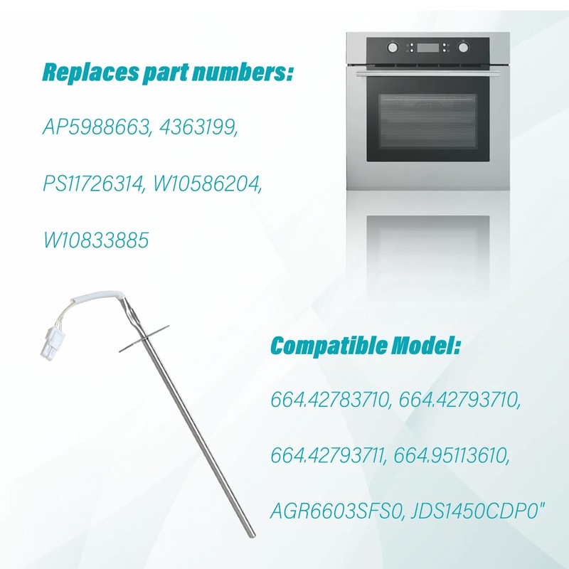 Replacement For Whirlpool Oven Range Temperature Sensor W10833885 W10586204 Temperature