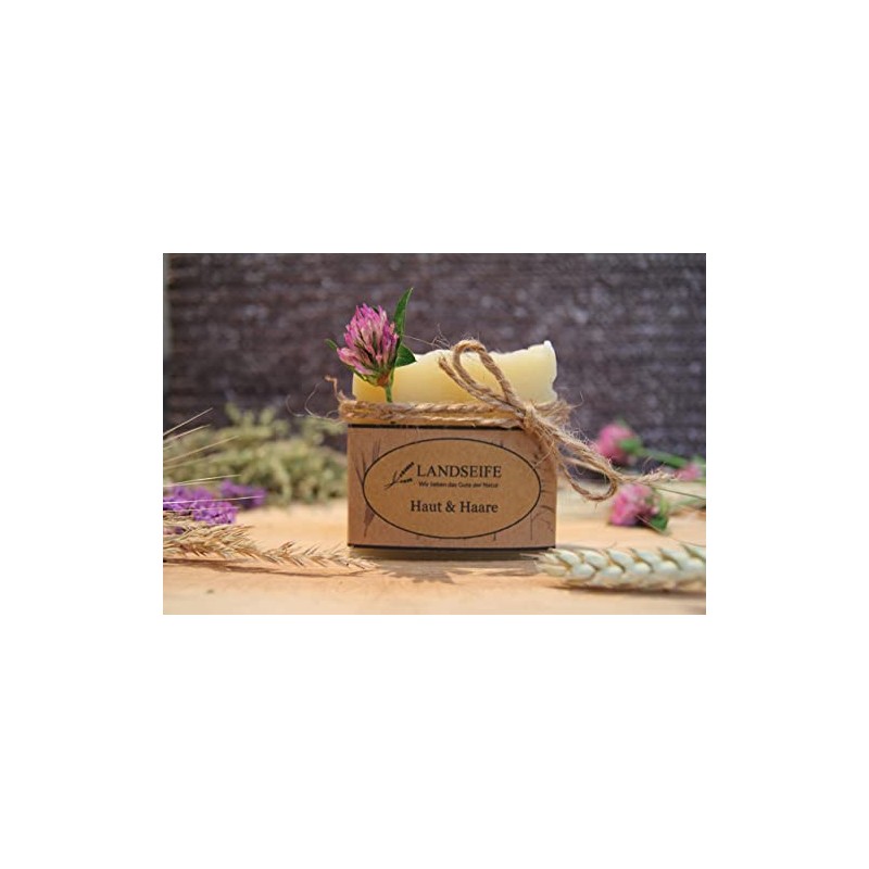 Landseife Floral Shower Soap - Handmade Organic Natural Soap for