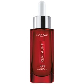 L'Oral Paris L'Oreal Paris Revitalift 10% Pure Glycolic Acid Face Serum, Visibly Evens Tone & Reduce Wrinkles, Fragrance Free 1.0 fl oz (30ml)