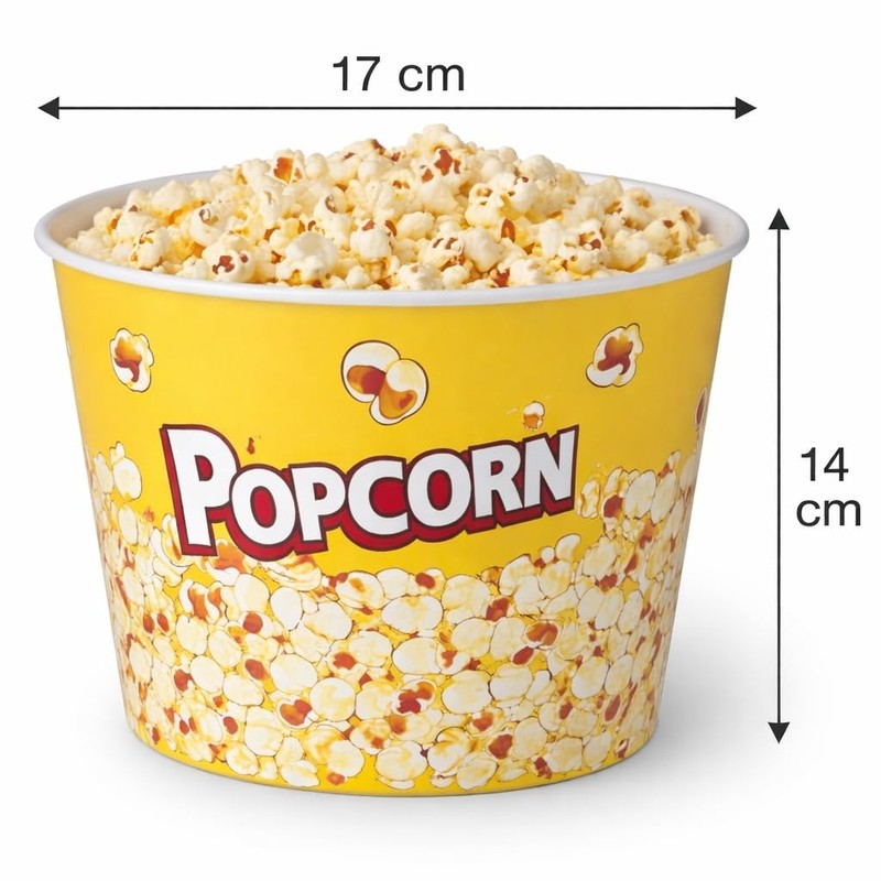 WESTCRAFT Snack Bowl - Popcorn Bowl Retro | Snack Container