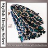 ONE LIMITATION SF002 Women's Scarf, Large, Leopard Print, Animal Casual,