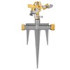 Morvat 1/2 Inch Brass Impact Sprinkler, Adjustable 0-360 For Watering